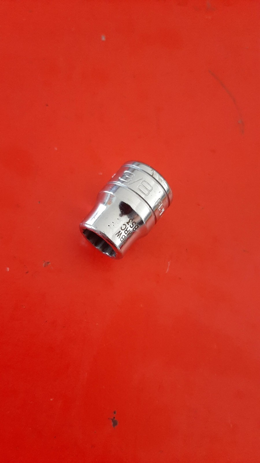 Snap-on Tools F121 3/8″ Shallow Socket 3/8″ Drive 12pt Point USA Engraved 325