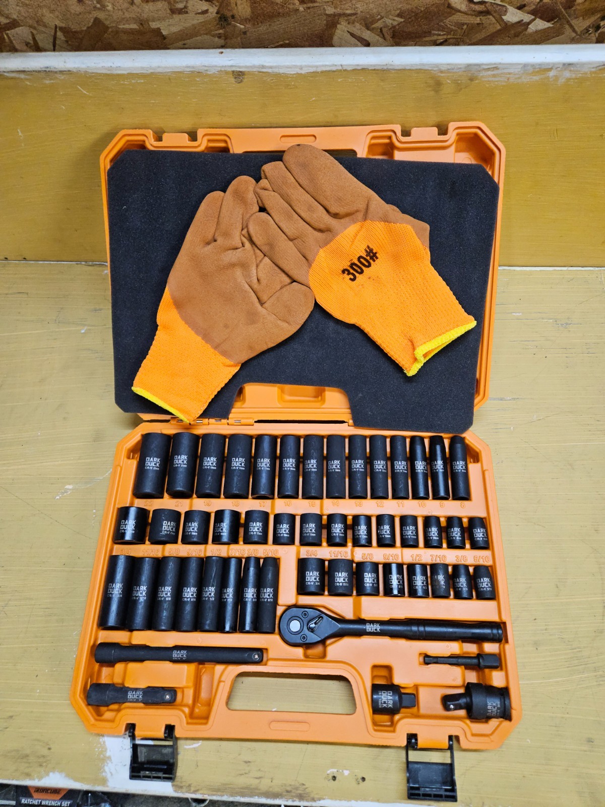 50 Piece 3/8-Inch Drive Impact Socket Set Master SAE-Metric