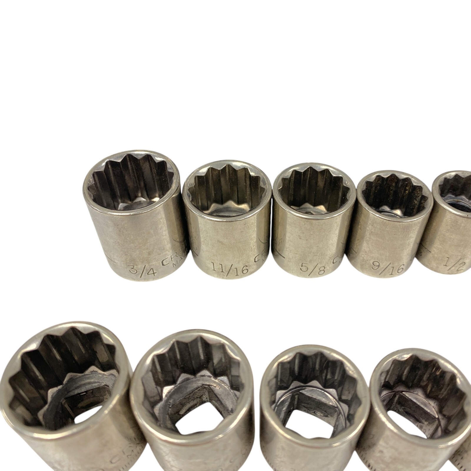 Craftsman 12 Point Metric SAE Standard and Deep Socket Set Made in USA, 21 Pcs