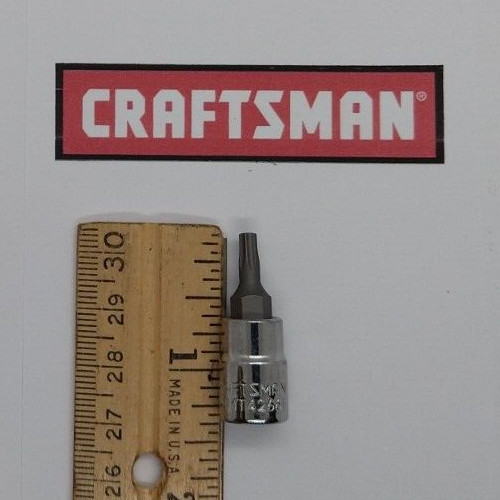 Craftsman T-15 Torx Head Bit 1/4″ Drive Socket CMMT42661