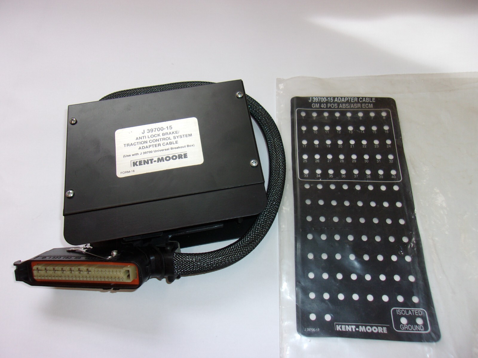 Kent-Moore J-39700-15 Breakout Box Adapter with overlay