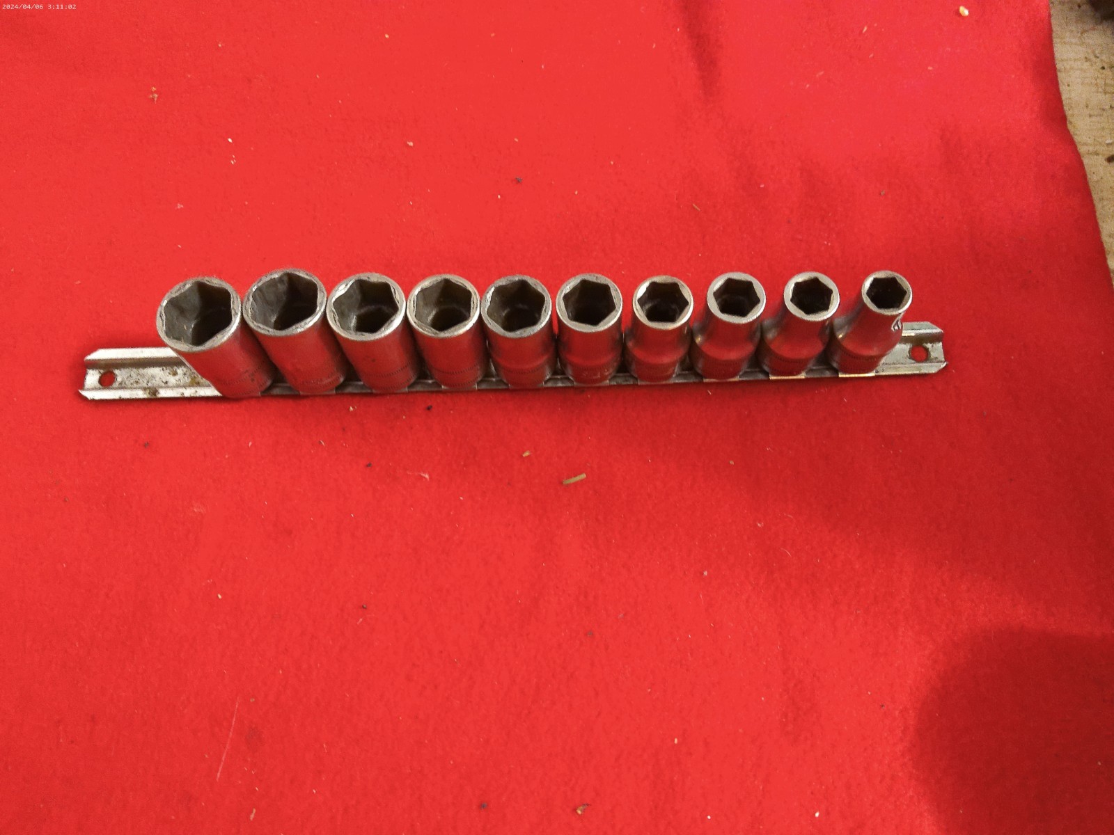 Snap on 10pc 1/2″ Drive 6 Point Metric 10mm – 19mm Shallow Chrome Socket Set USA