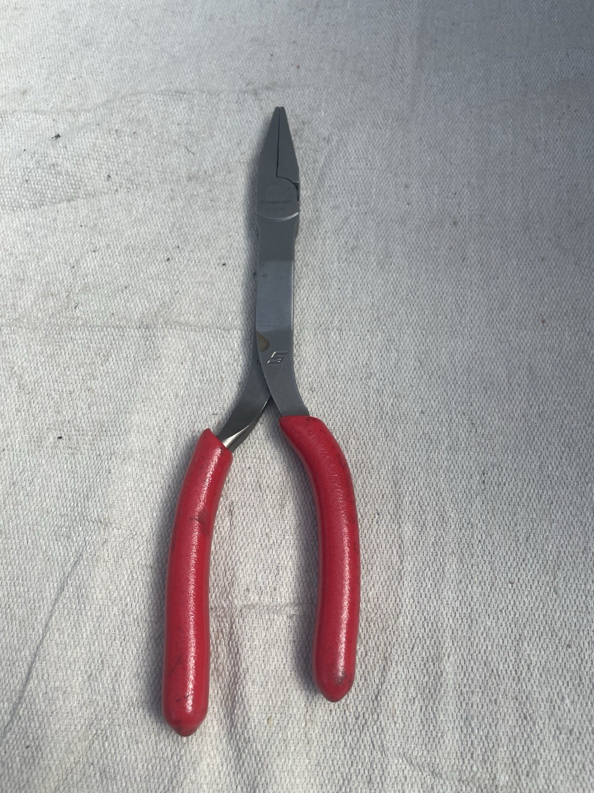 Snap On 61CF Duck Bill Pliers Red Soft Grip Handles