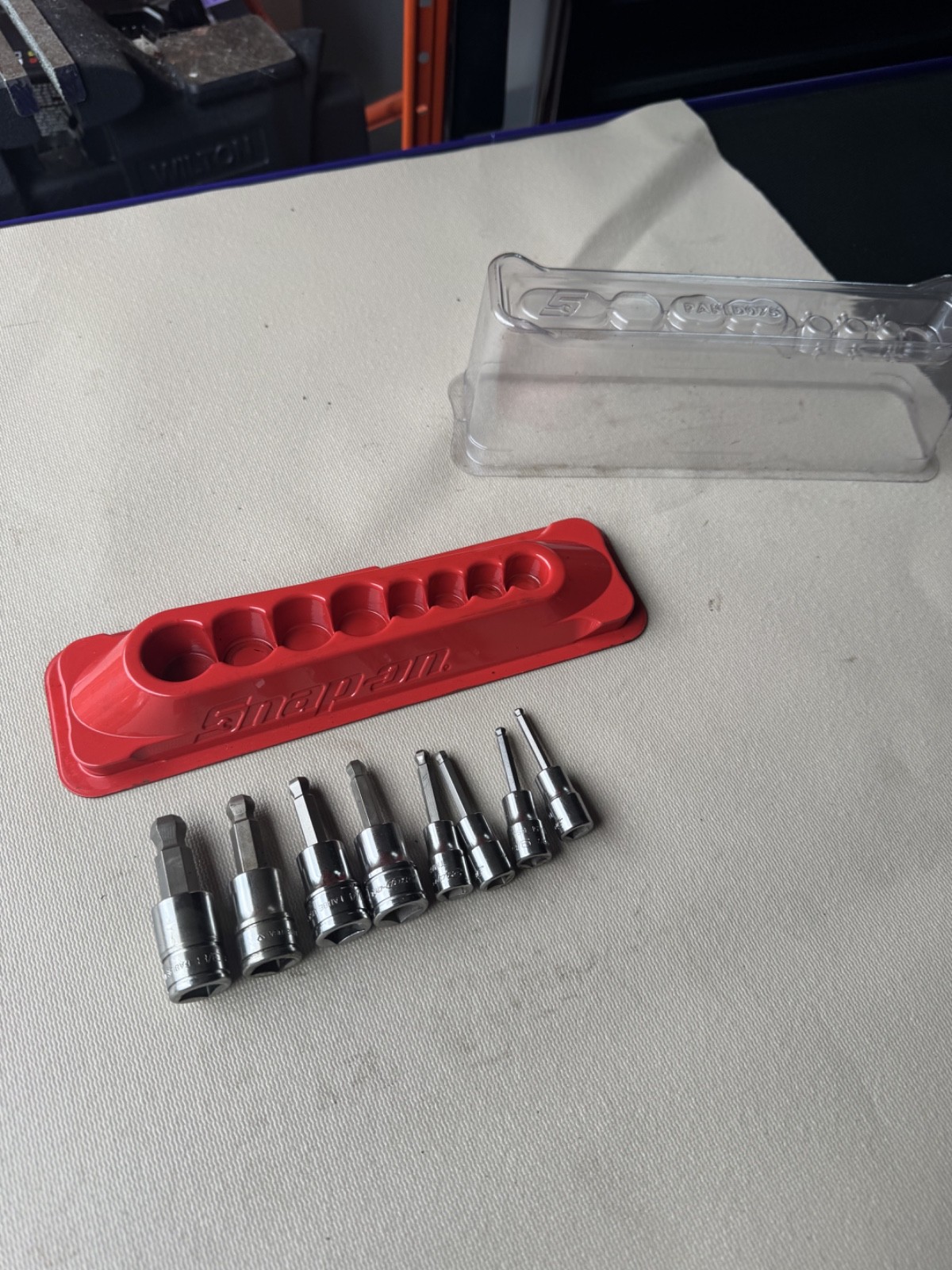 Snap-On 208eftaby 8 pc 1/4″ & 3/8″ drive sae ball hex socket driver set