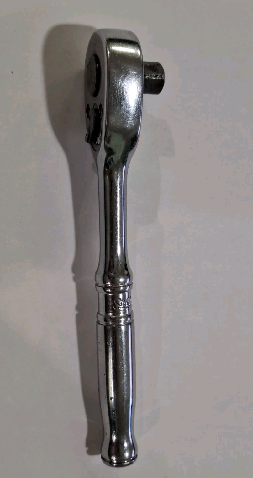 Vintage Snap-on 1/4″ Drive Ratchet TM70B Chrome Made in USA Underline Logo