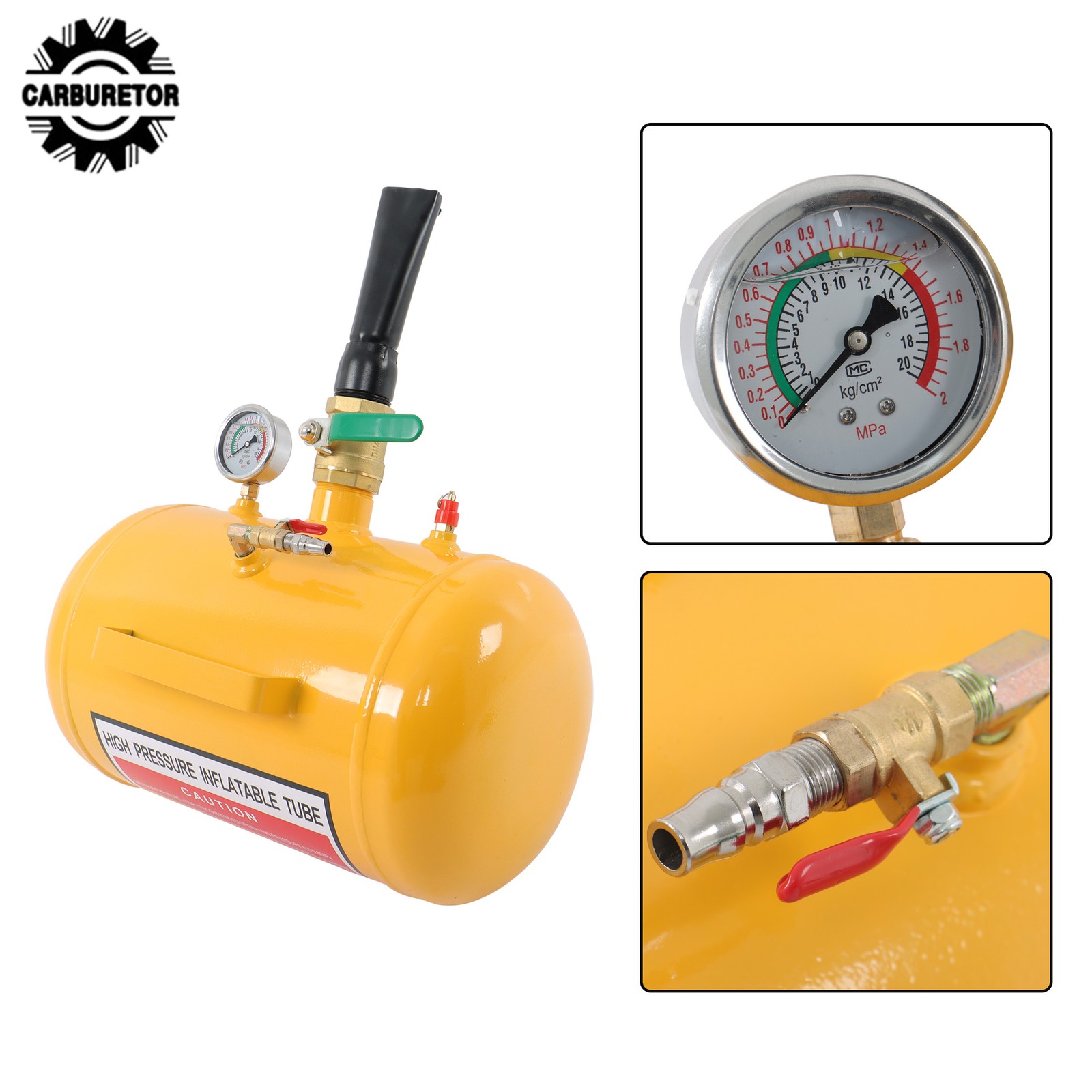 New 5 Gallon Heavy Duty Air Tire Bead Seater Blaster Seating Tool 145 psi