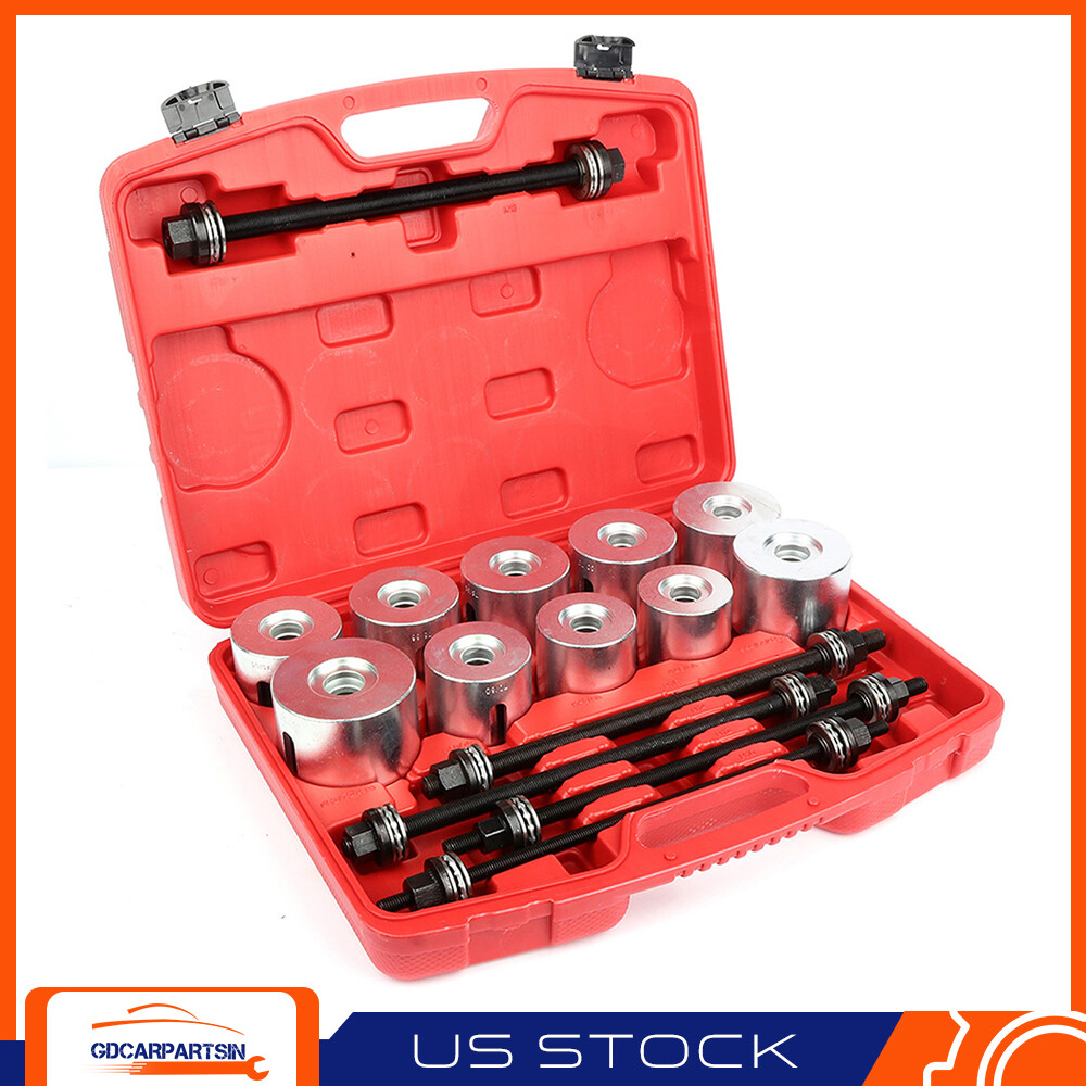 27PCS UNIVERSAL PRESS AND PULL SLEEVE KIT BUSH BEARING REMOVAL INSERTION TOOL