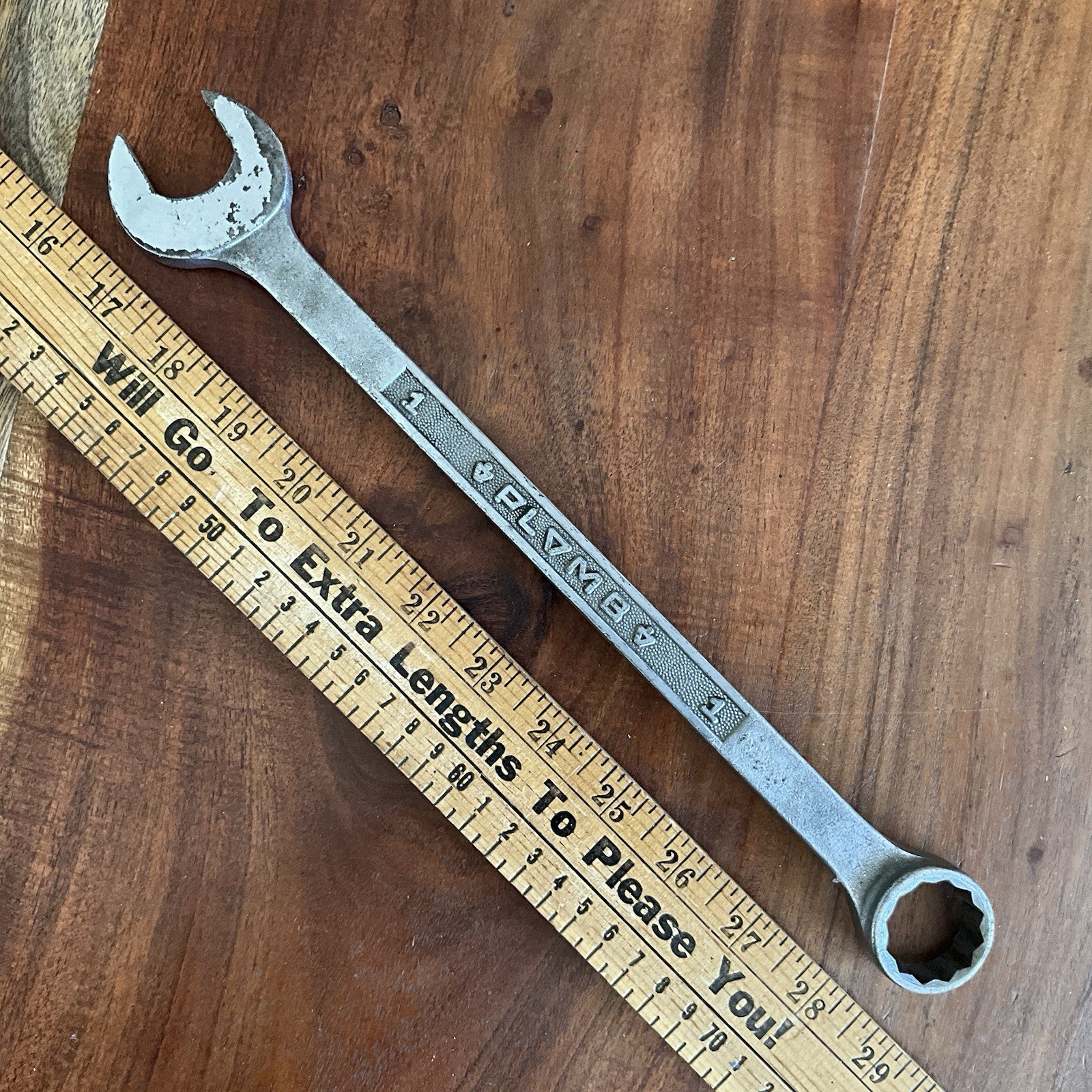 Vintage Plomb 1″ Pebble Combination Wrench 12 point 1232 USA
