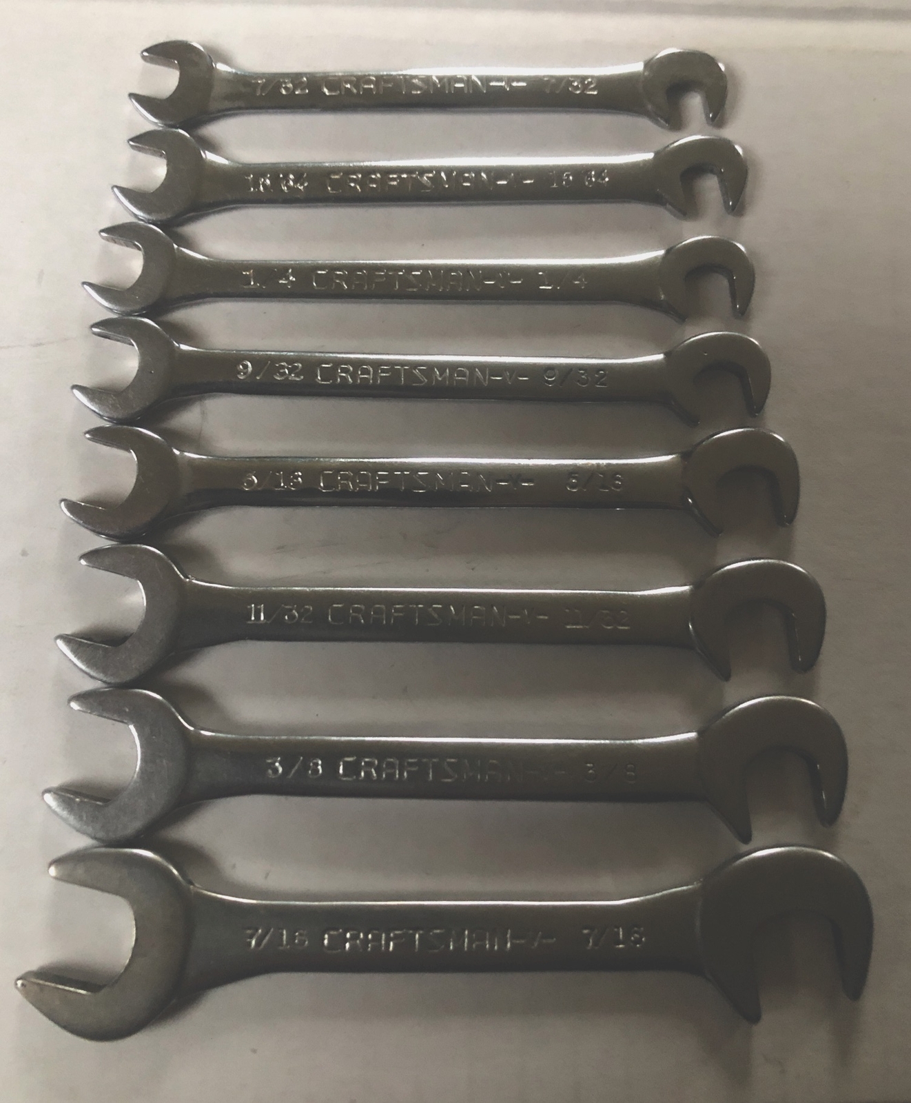 Vintage Craftsman No. 9-4306 » Super-tuf» Open End Ignition Wrench Set In Pouch