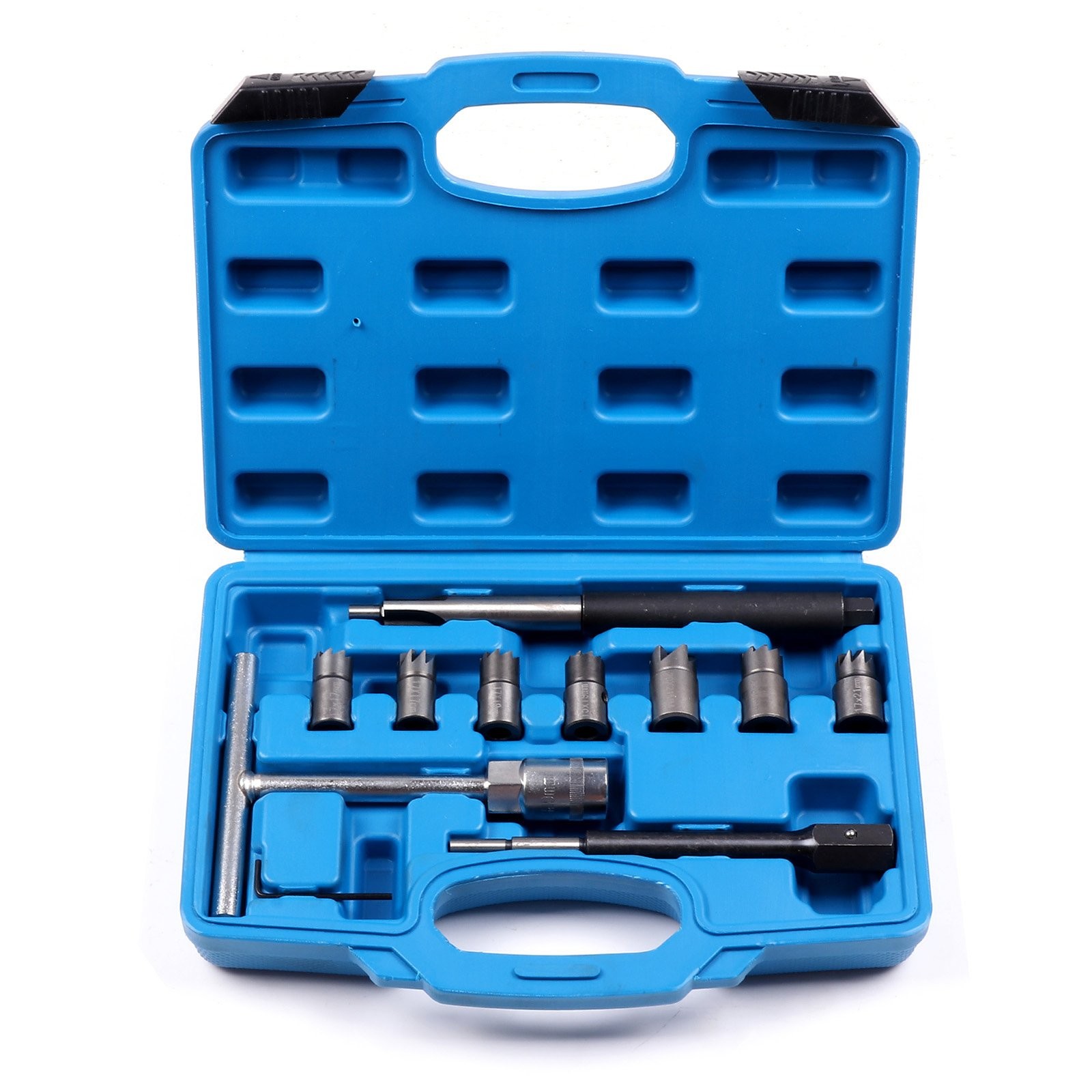 Diesel Injector Seat Cleaner Tool Diesel Injector Seat Cutter Set Auto 10pcs Set
