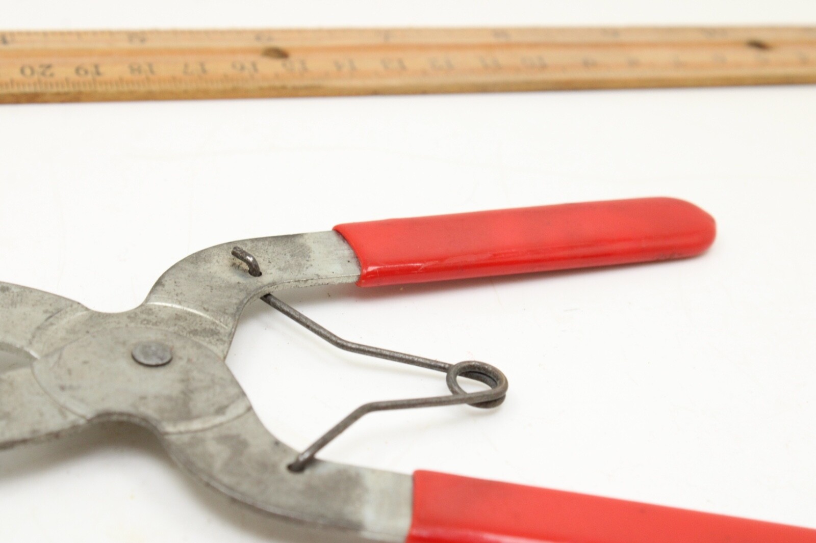 Unbranded 7″ Long Expander Pliers for Piston Rings Red Rubber Handle
