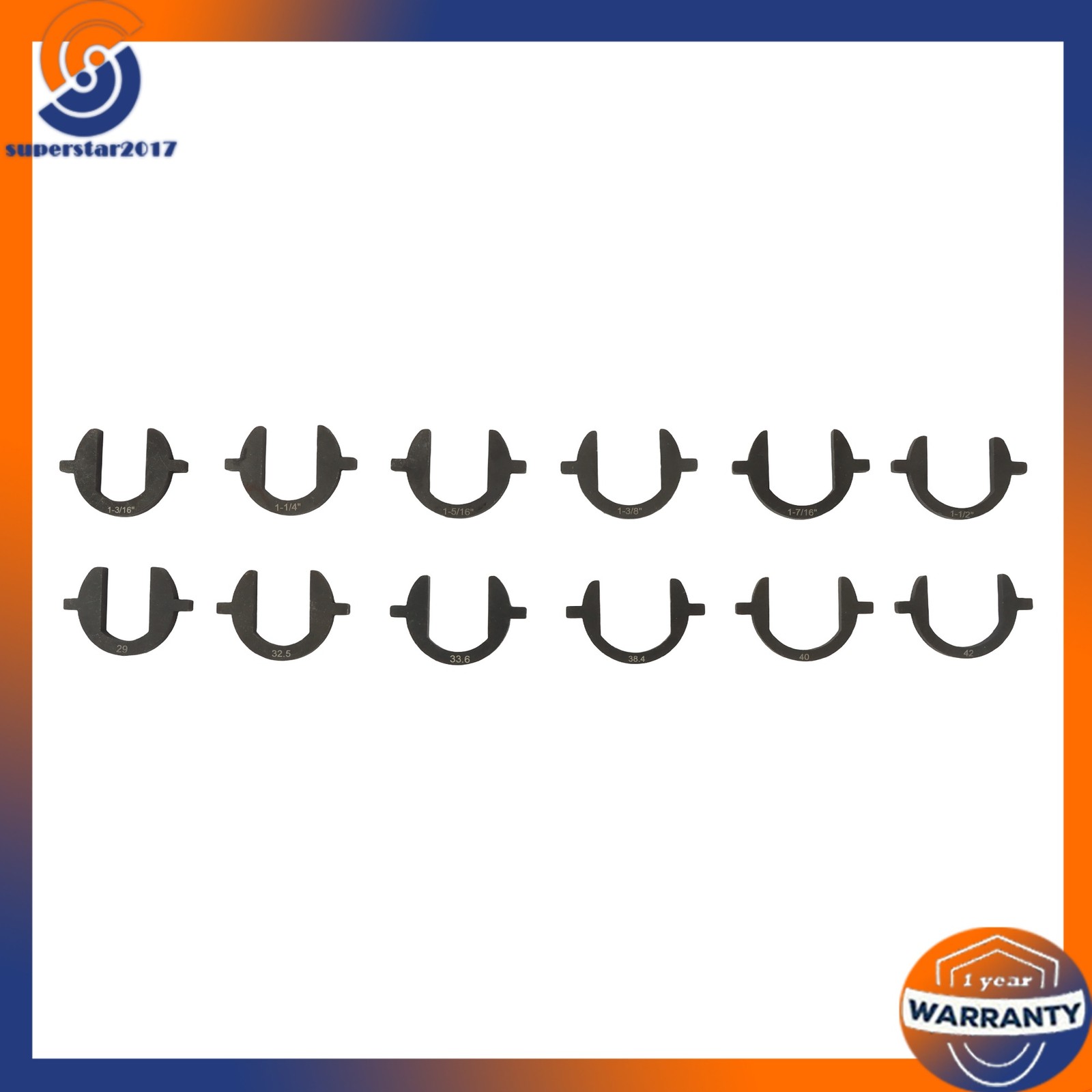 13pc New Inner Tie Rod Removal Installation Tool Set with 12 SAE Metric Adaptors