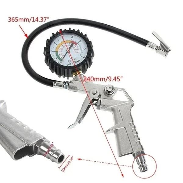 220PSI Tire Pressure Gauge Tester Tool Compatible with Cars and Motorcycles