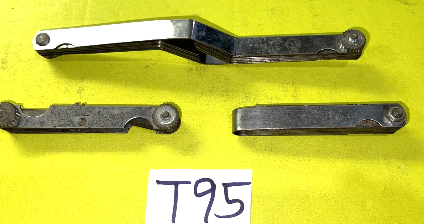 MATCO TOOLS 3 SETS OF FEELER GAUGES FREE SHIPPING IN TH US