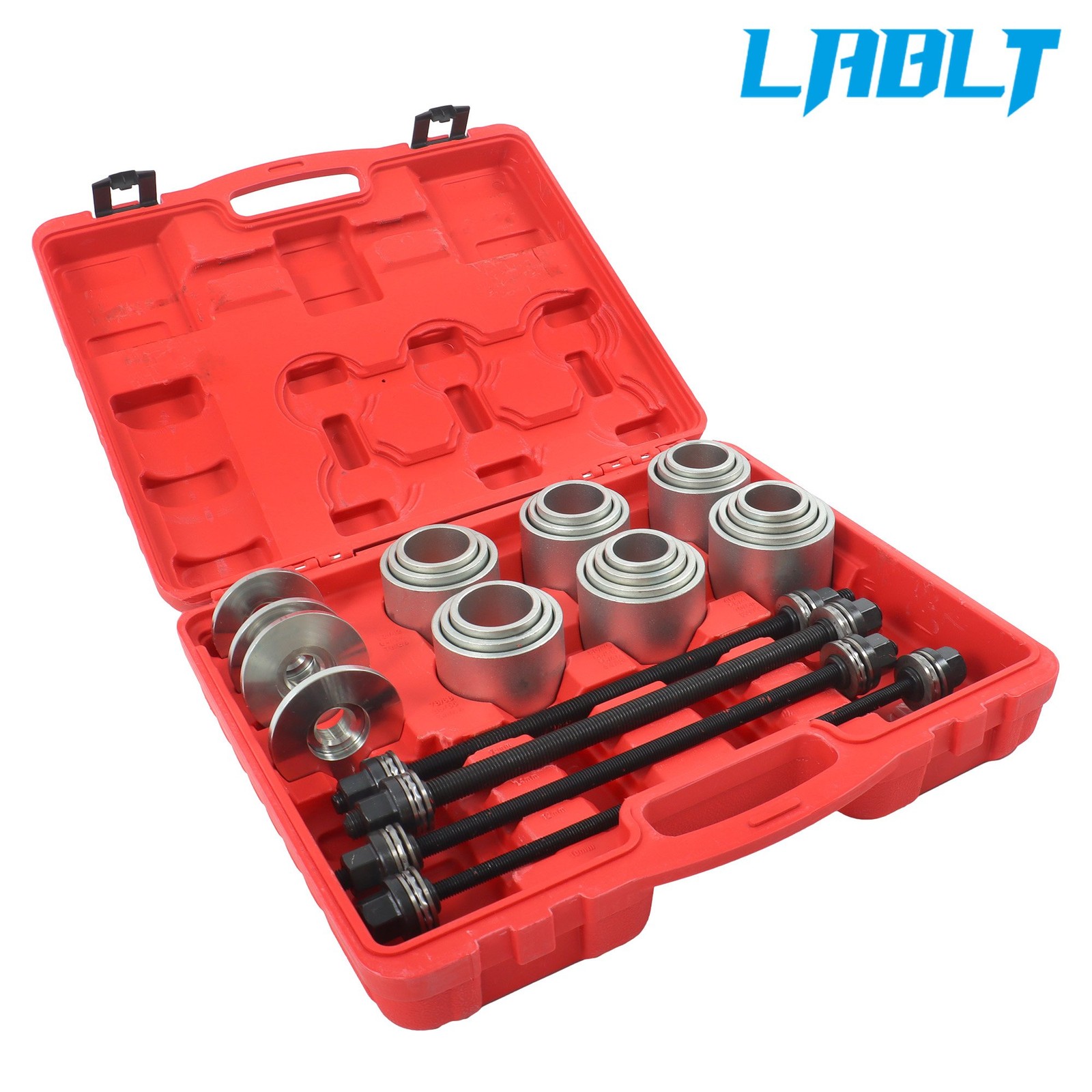 28PCS Bearing Removal Tool Set Universal Compression & Tension Sleeve Puller Kit