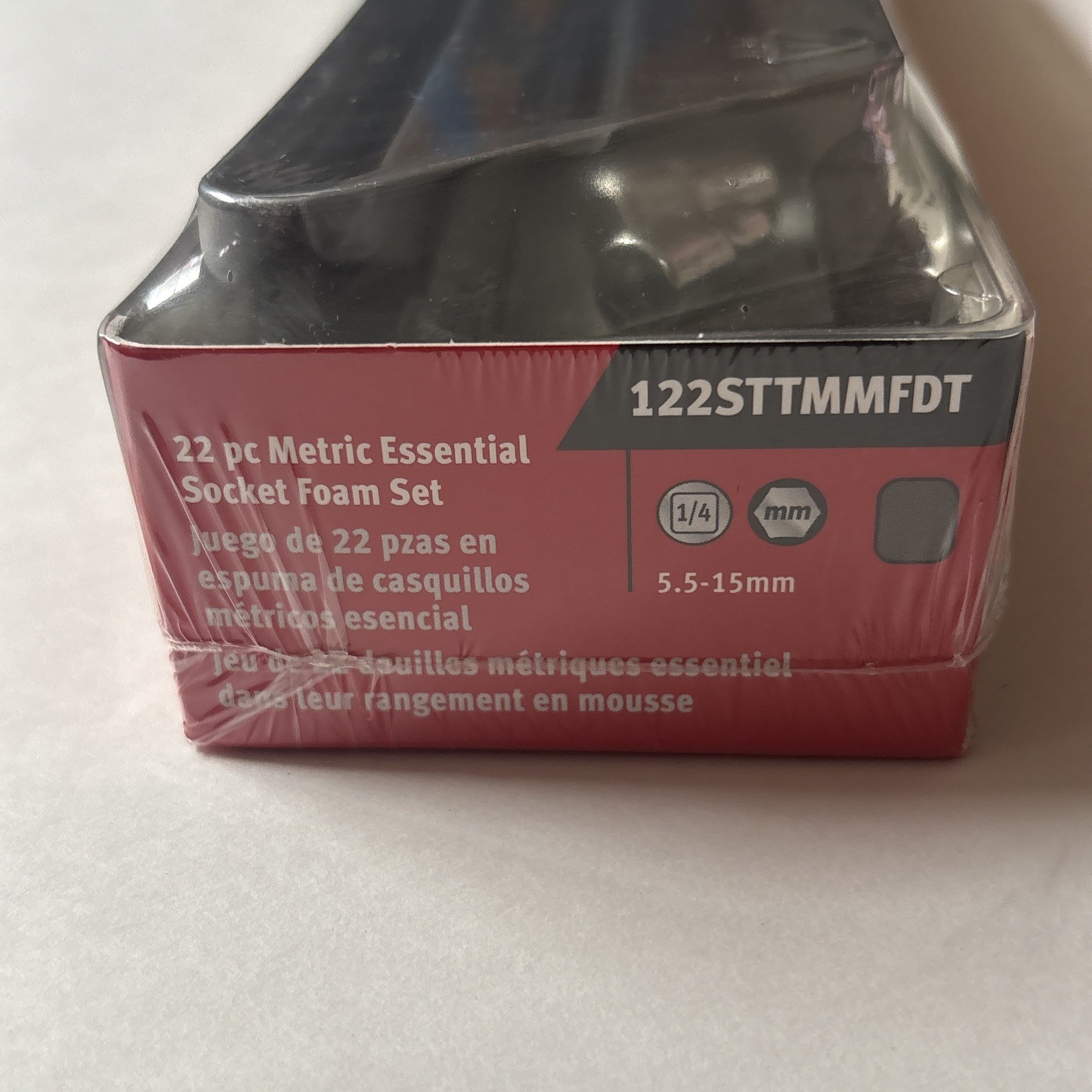 Snap-on 122STTMMFDT 22pc 1/4″ Metric 5.5-15mm Shallow & Deep Socket Set In Foam