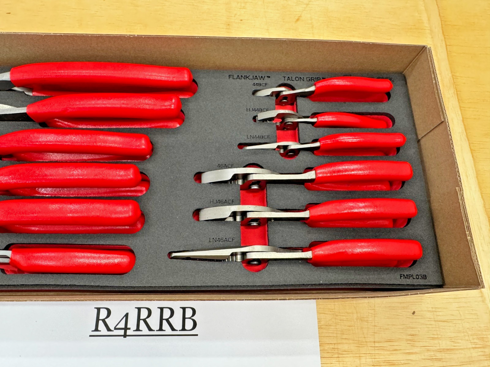 Snap-on Tools USA NEW RED 12pc Master Slip Joint Pliers Foam Set PLSJ1200FR RARE