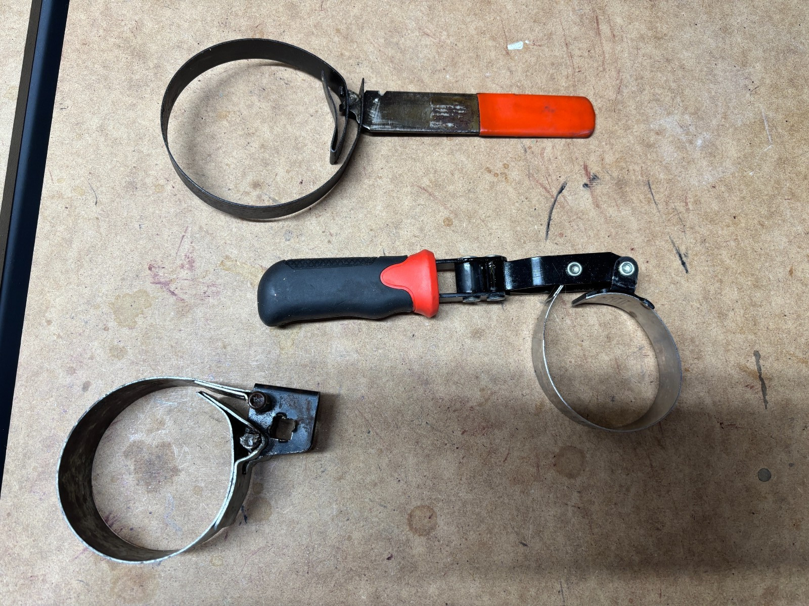 3 Oil Filter Wrenches Strap, Swivel, Socket Type