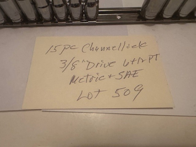 NEW OPEN BOX CHANNELLOCK 15 PC 3/8″ DRIVE 6 & 12 POINT METRIC / SAE SOCKET SET