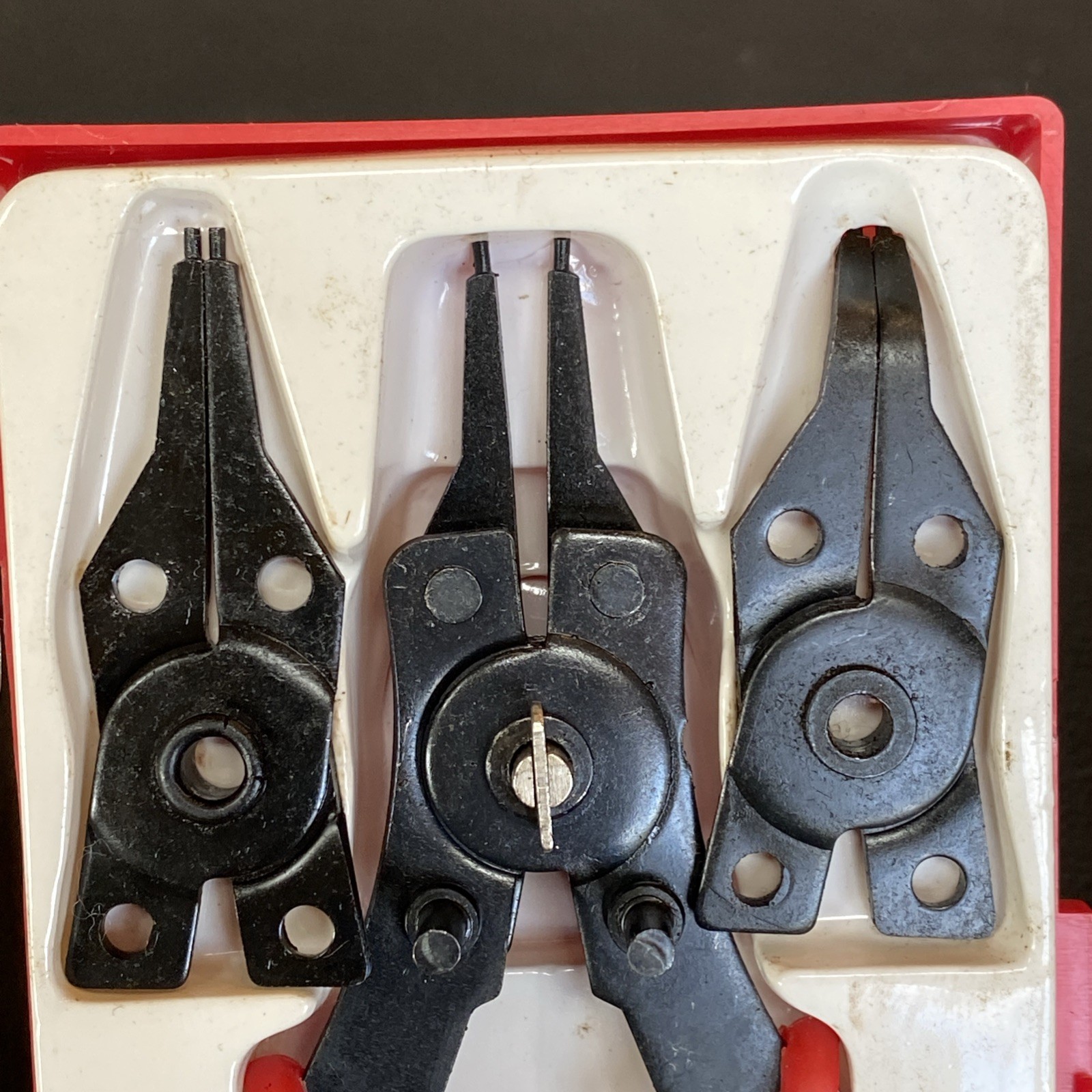 Mit 5 PC Tip Snap Ring Pliers & Spring Loaded Hog Ring Pliers Kit Set Lot Tools