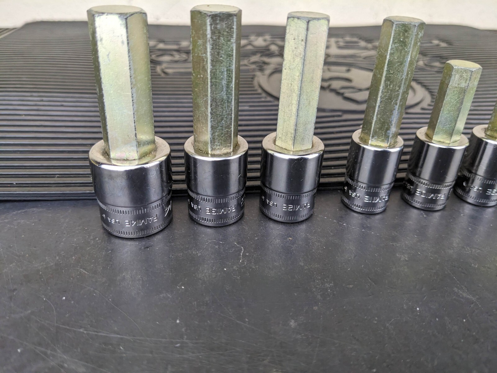 #be219 Snap-On 11pc Metric Hex Allen Socket Set 3/8″ Drive 4mm to 14mm 211EFAMY