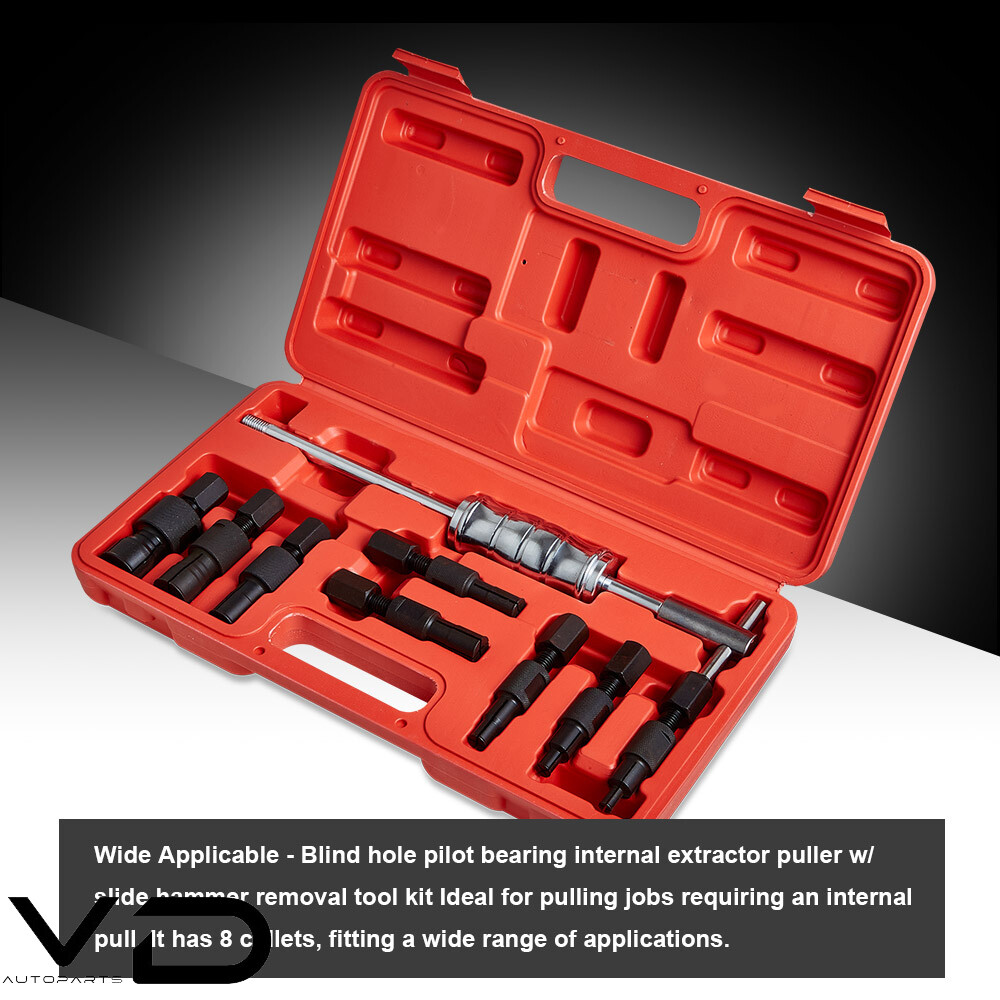 9x Blind Hole Inner Bearing Puller Set Remover Slide Hammer Internal Kit 8-32mm