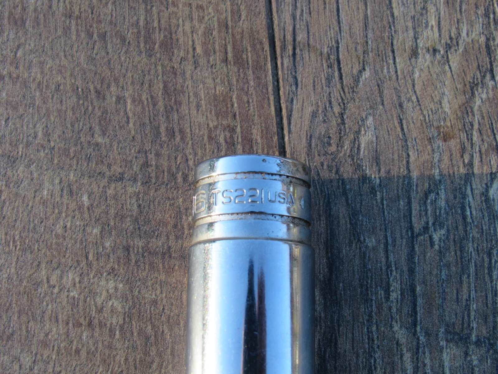 SNAP ON TS221 11/16″ 1/2″ DRIVE SAE 6 POINT DEEP CHROME SOCKET SHIPS FREE 11/16