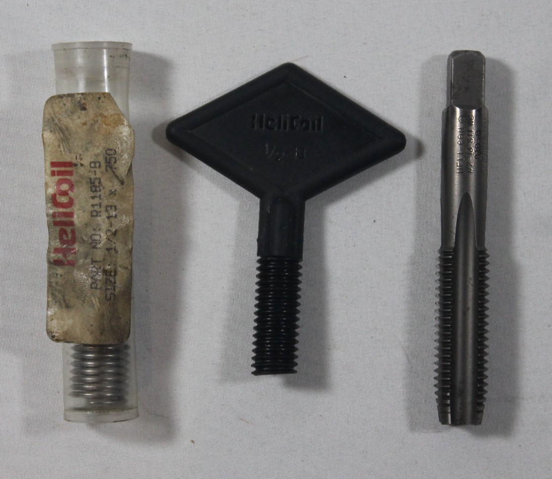 Heli‑Coil Thread Repair Kit 1/2-13 UNC Tap Tool Inserts Preowned USA Complete
