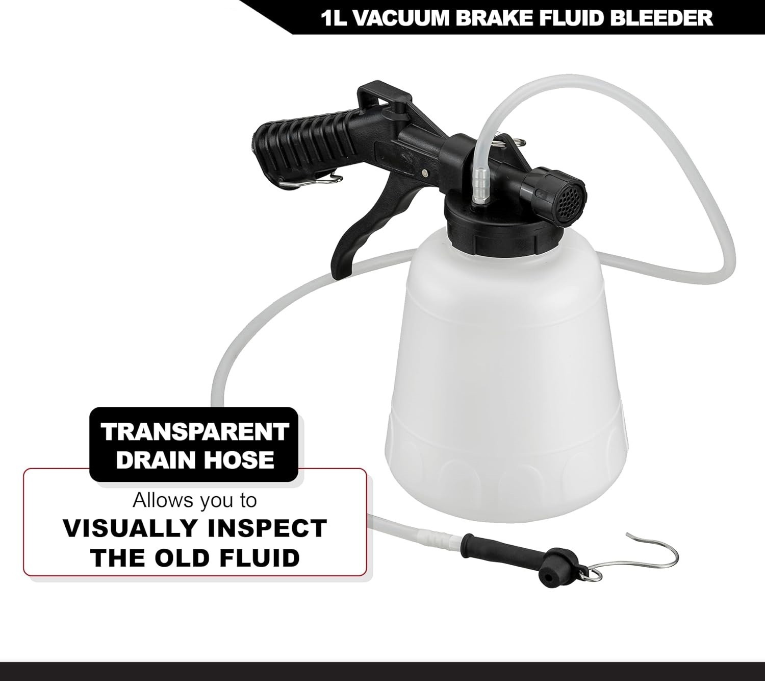 Extractor de fluidos al vacío – Gancho para colgar y gatillo de bloqueo US NUEVO