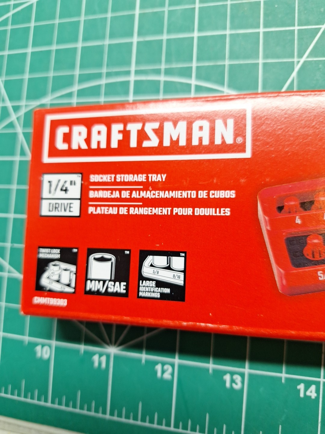 Craftsman 1/4 Socket Tray Twist Lock MM SAE