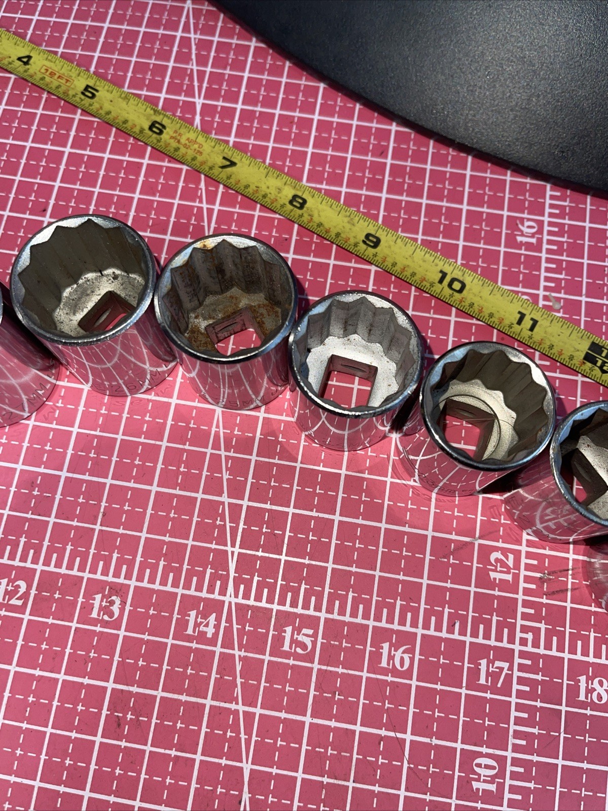 Wilde USA 23 Piece 10 – 32 MM Metric 1/2 drive 12 Point socket Set Easco KD Rare
