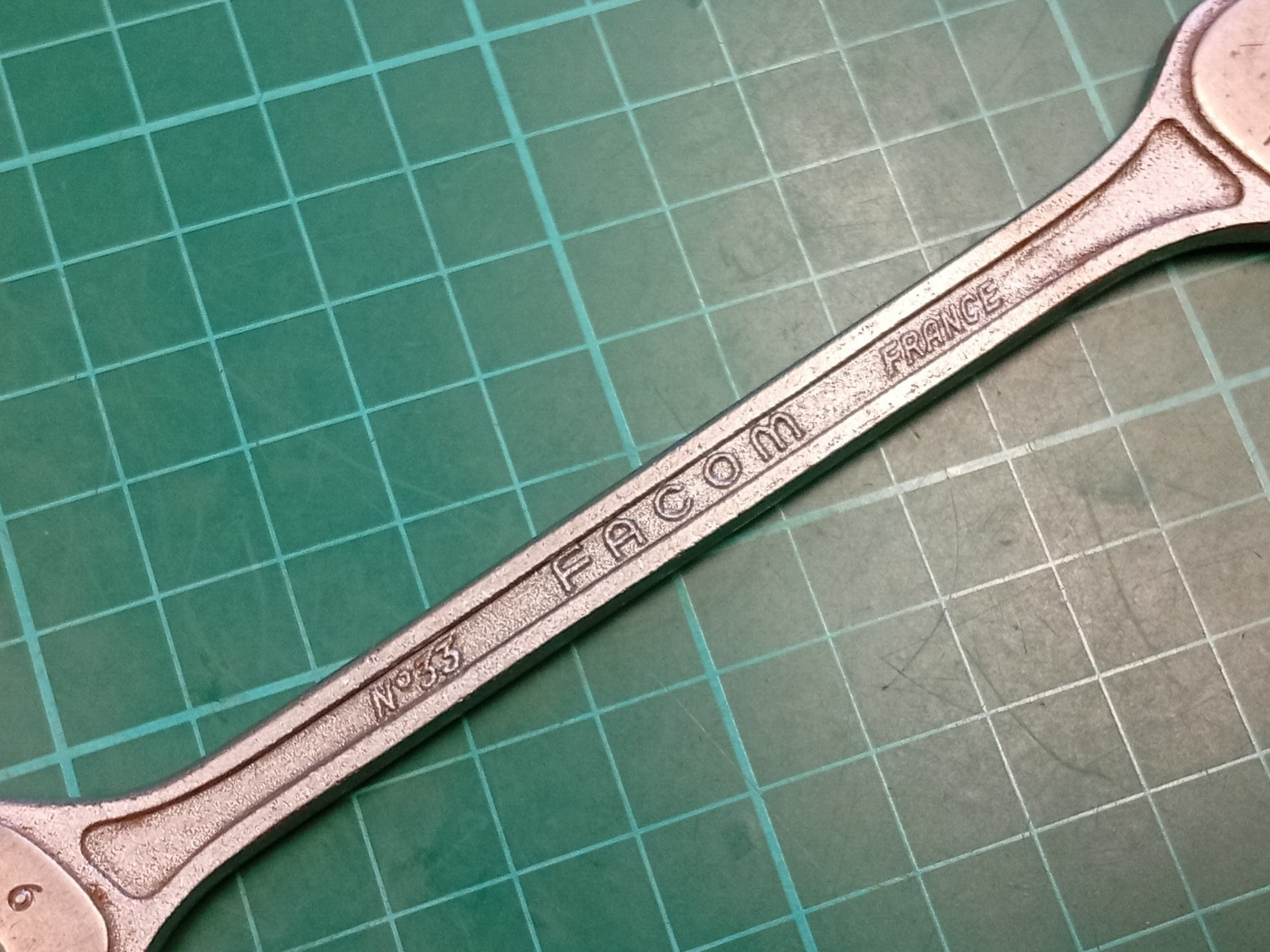 Facom No33, 9mm x 11mm, Vanachrome Scientific, Open Ended Spanner, France