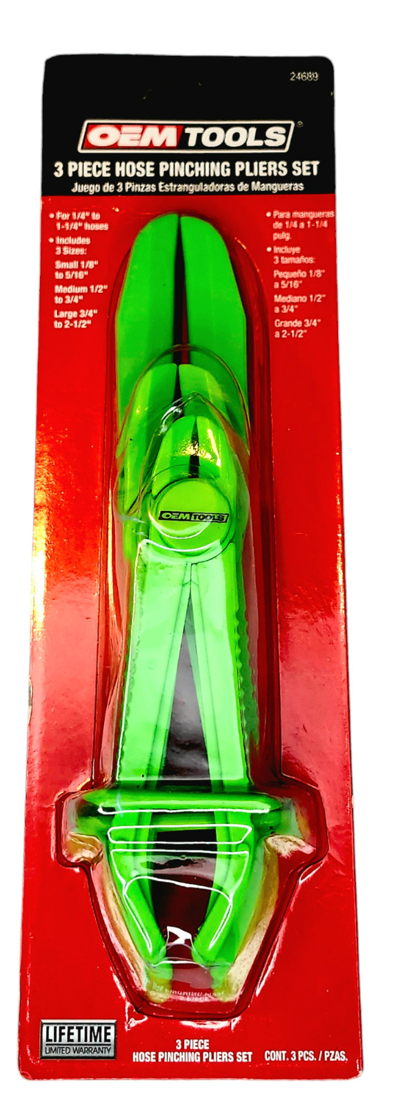 OEMTOOLS 24689 3 Piece Hose Pinching Pliers Set -Securely Seals Hoses for Repair