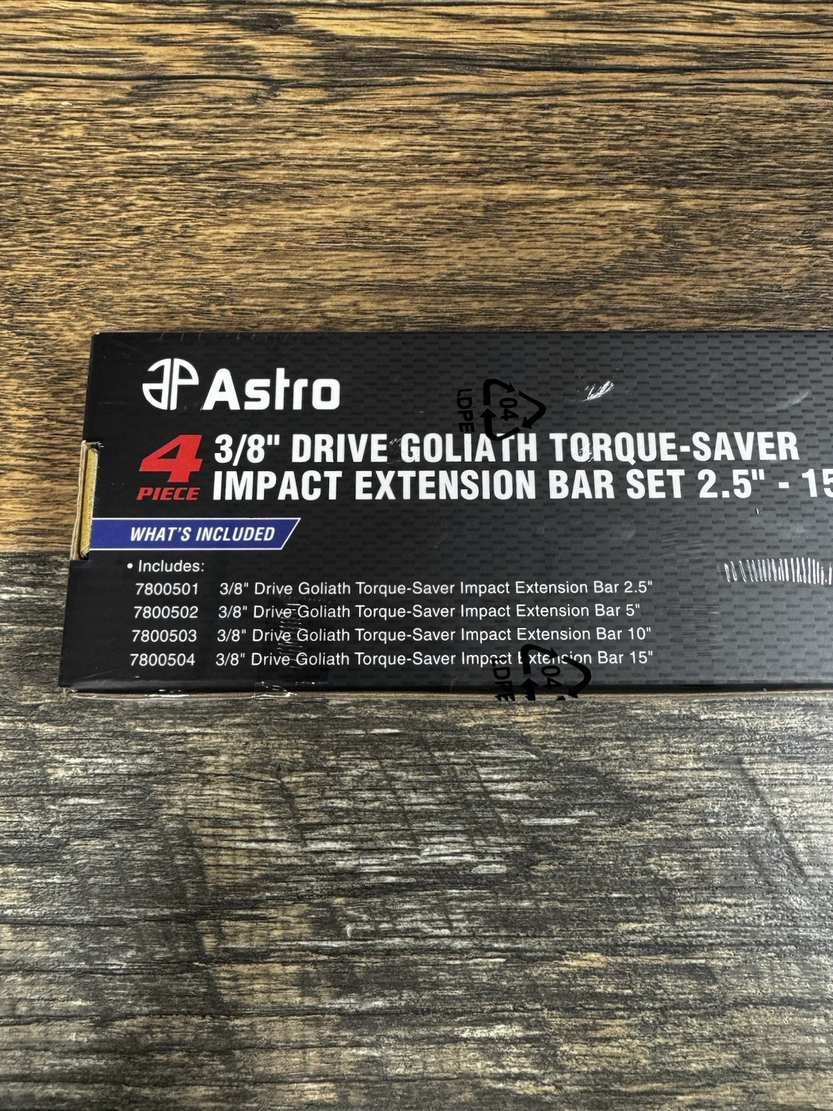 Astro 3/8″ dr 4pc Heavy Duty Goliath Torque Saver Impact Extension Set #78005