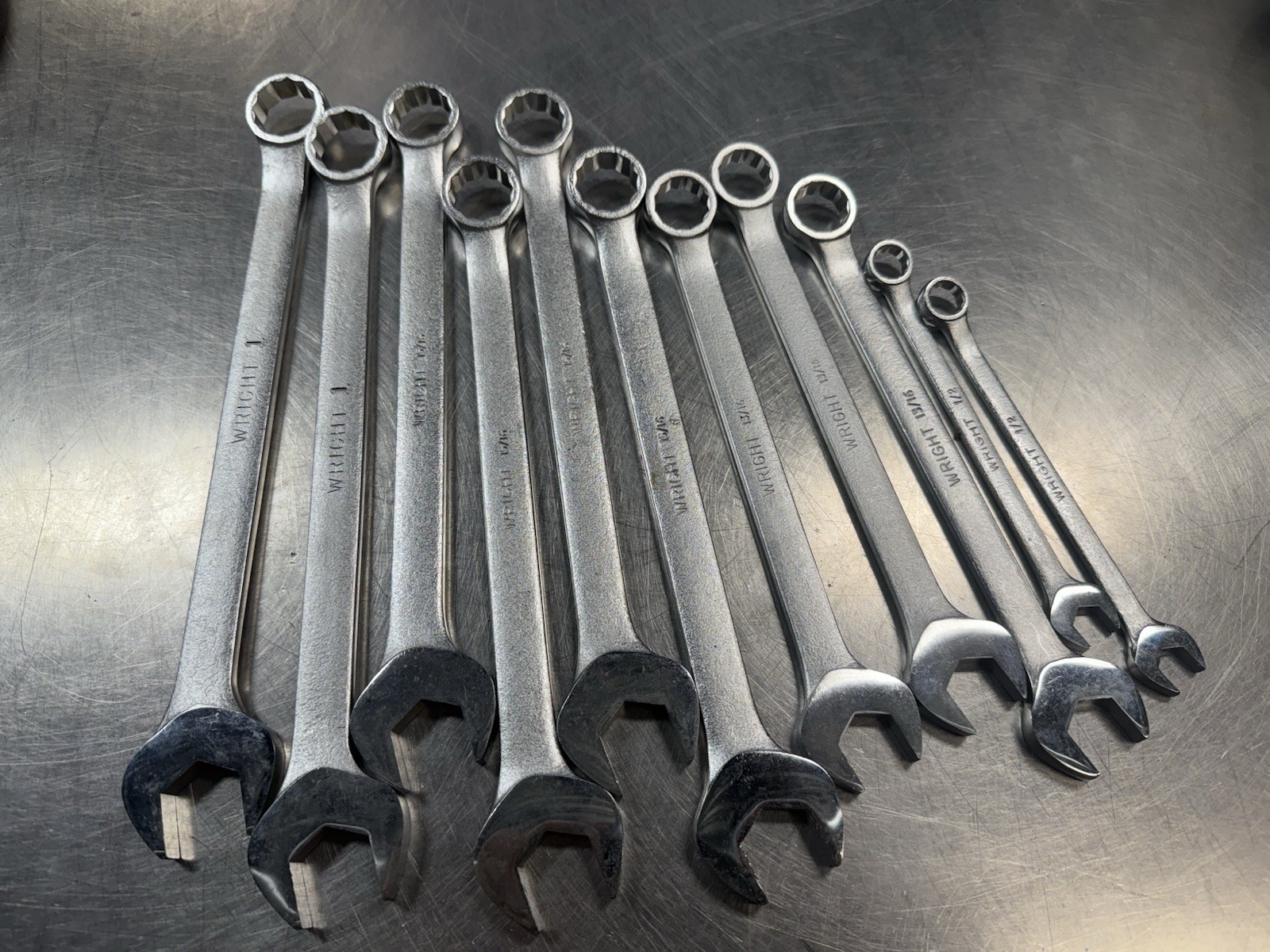 NEW! Wright Tools 11pc SAE Combination Wrenches Mixed Set 1/2″ to 1″ Made in USA
