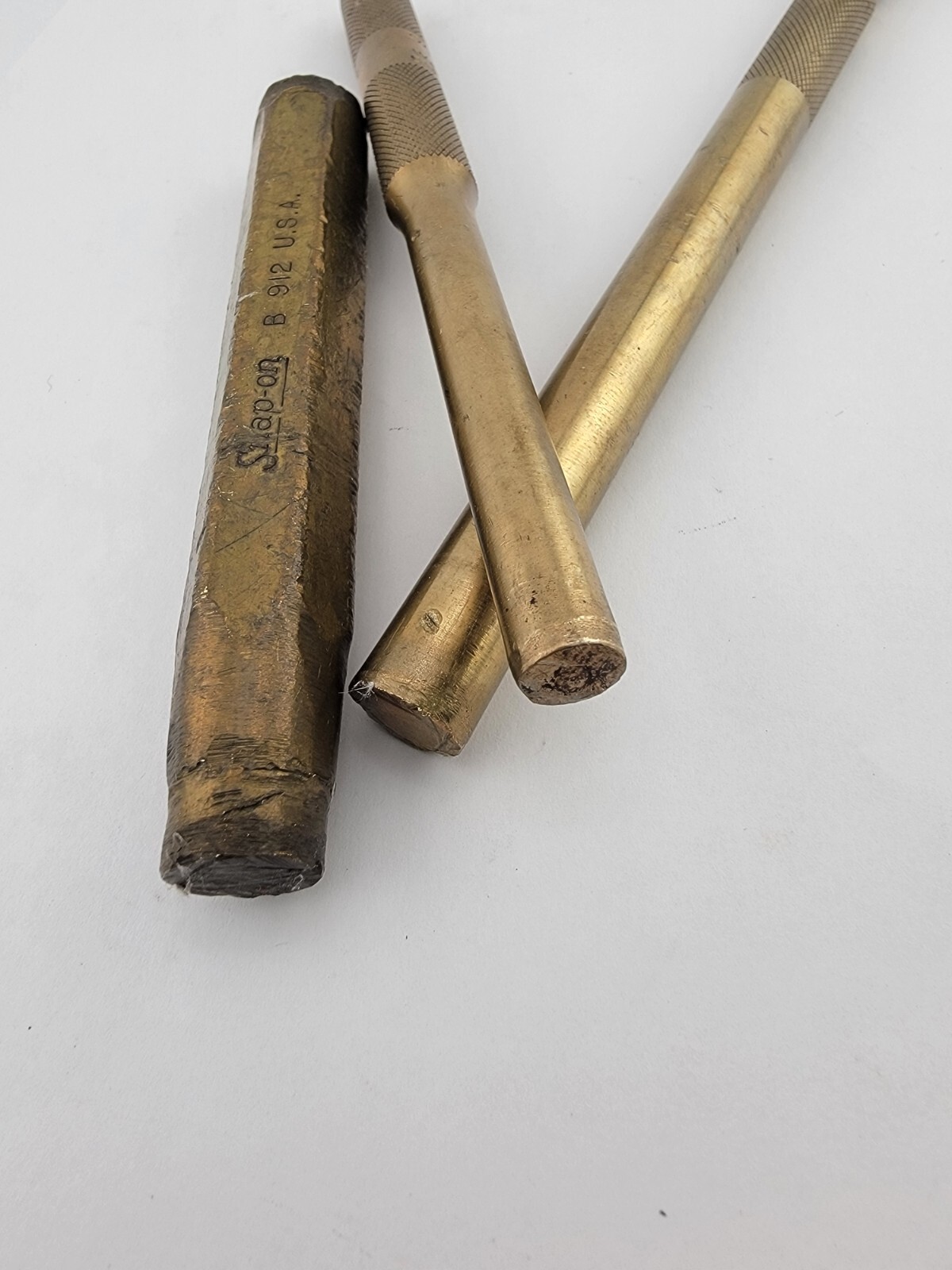 Snap-on tools brass drift punch PPB816 PPB612 B912 Great Condition USA Made