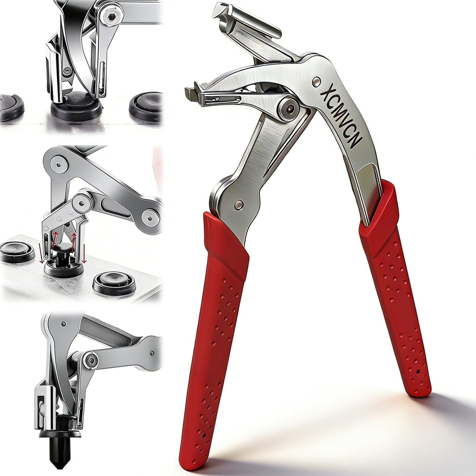 Car Clip Pliers, Spring-Loaded Panel Removal Pliers Tool, XXL, Red