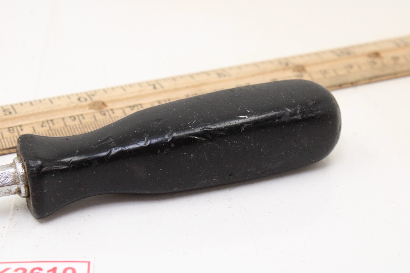 Unbranded 4″ x 1/4″ Black Hard Handle Flat Slotted Screwdriver