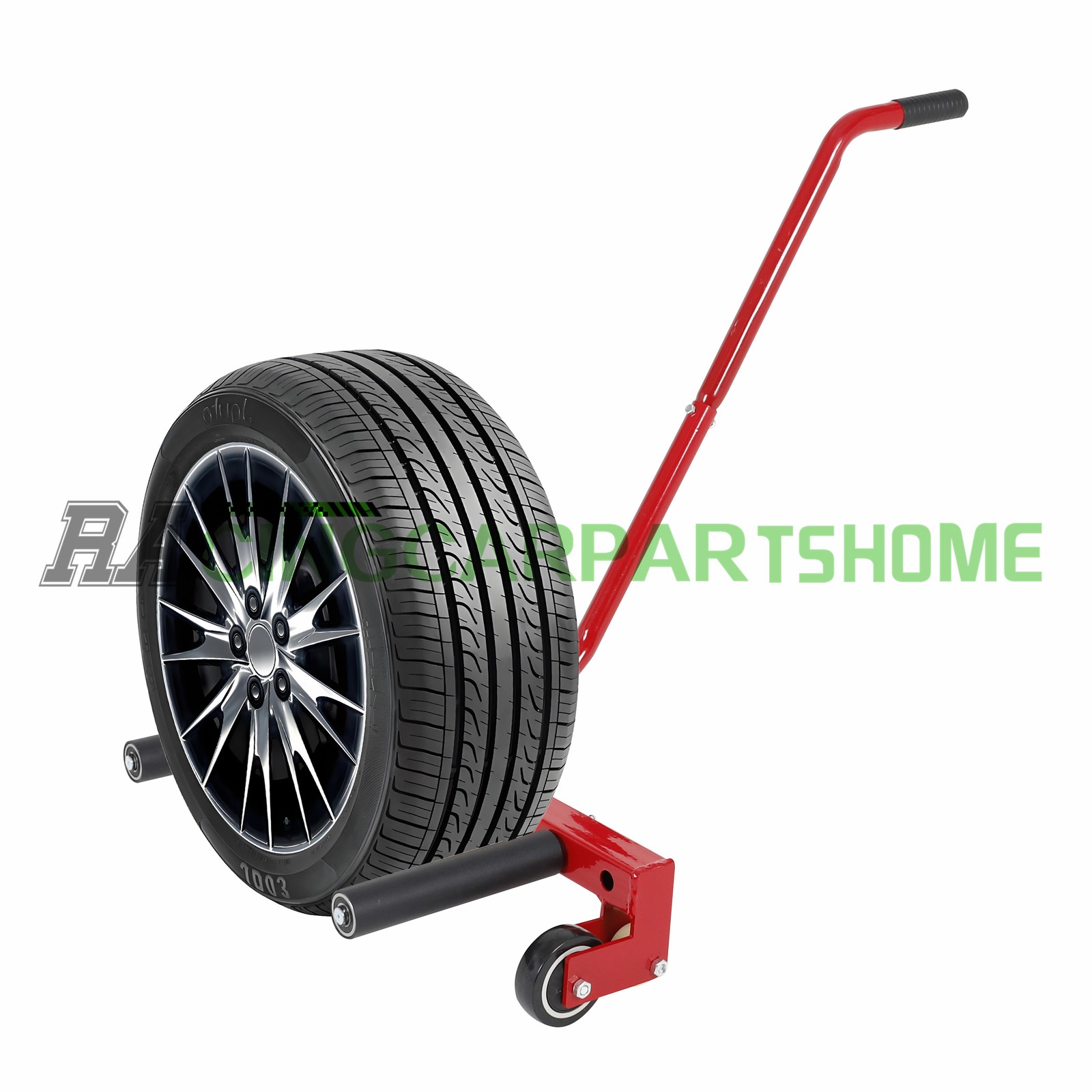 Adjustable Tire Wheel Dolly Cart 330 lbs & Tire Bead Breaker For 6.5″-24.5″ Tire