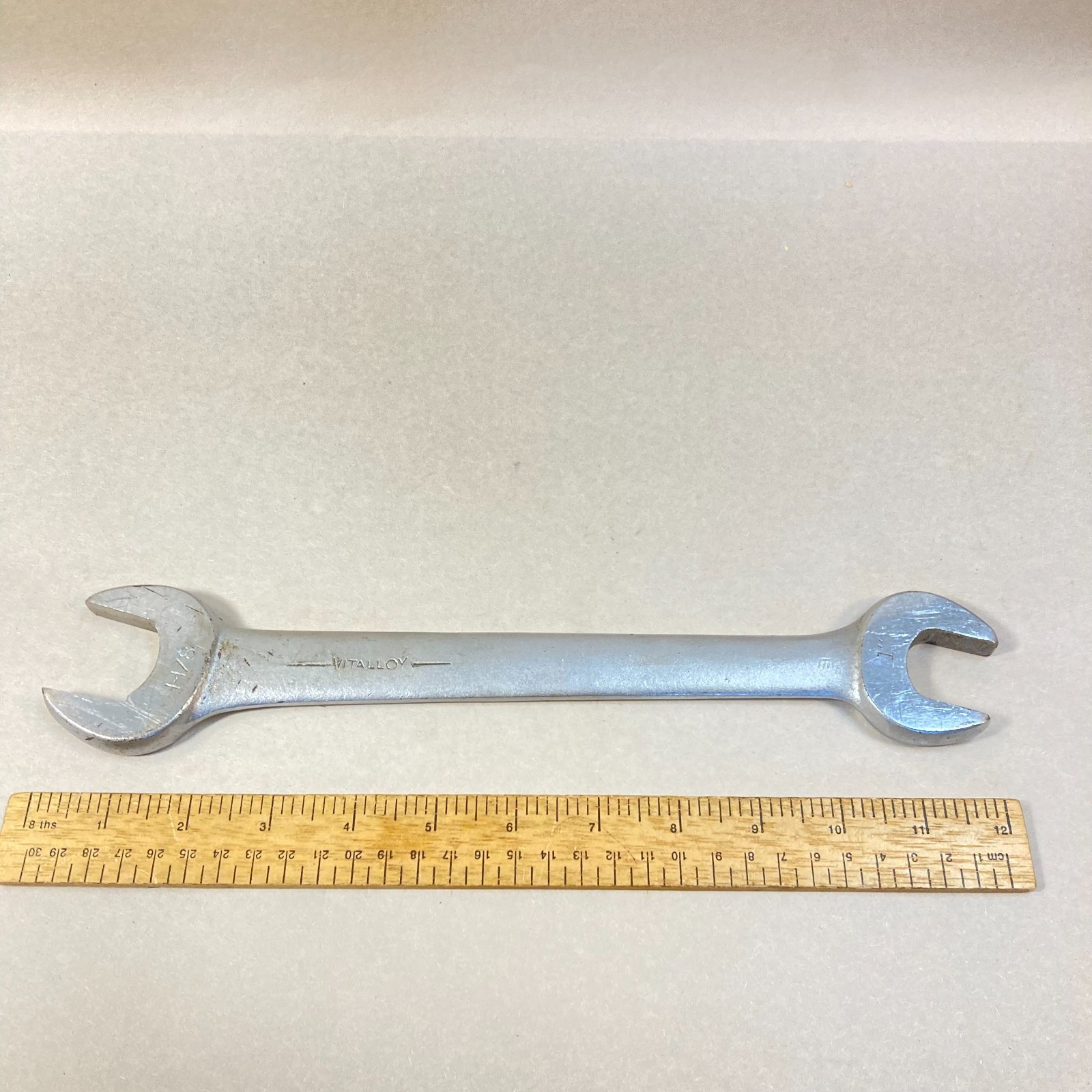 Billings Wrench Open End 1-1/8″-1″ Vitalloy Long Reach #1735 USA