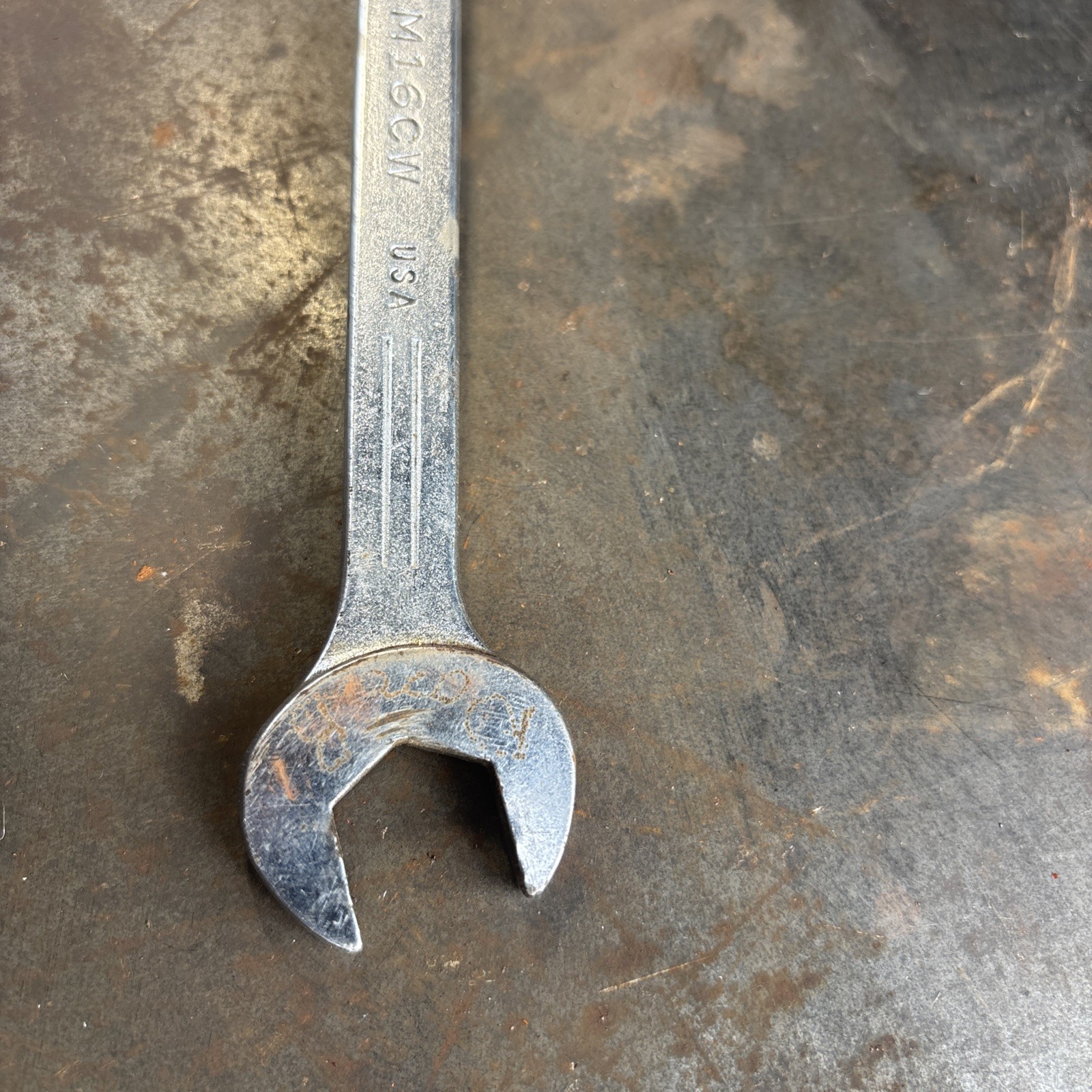 Mac Tools M16CW 16mm 12 Point Combination Wrench Owner Marking