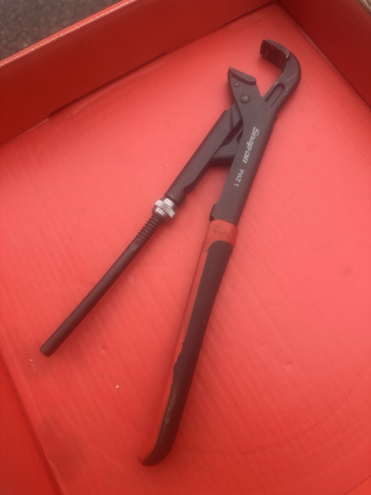 PWZ10 Snap-On Quick Adjust Plier Wrench 12-inch Red