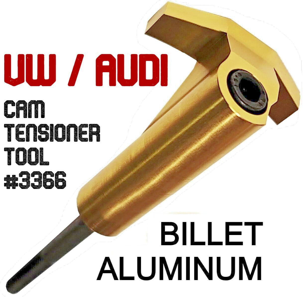 ALUMINUM Camshaft Timing Chain Tensioner Tool PN 3366 – VW AUDI 1.8T 2.7T 2.8L +