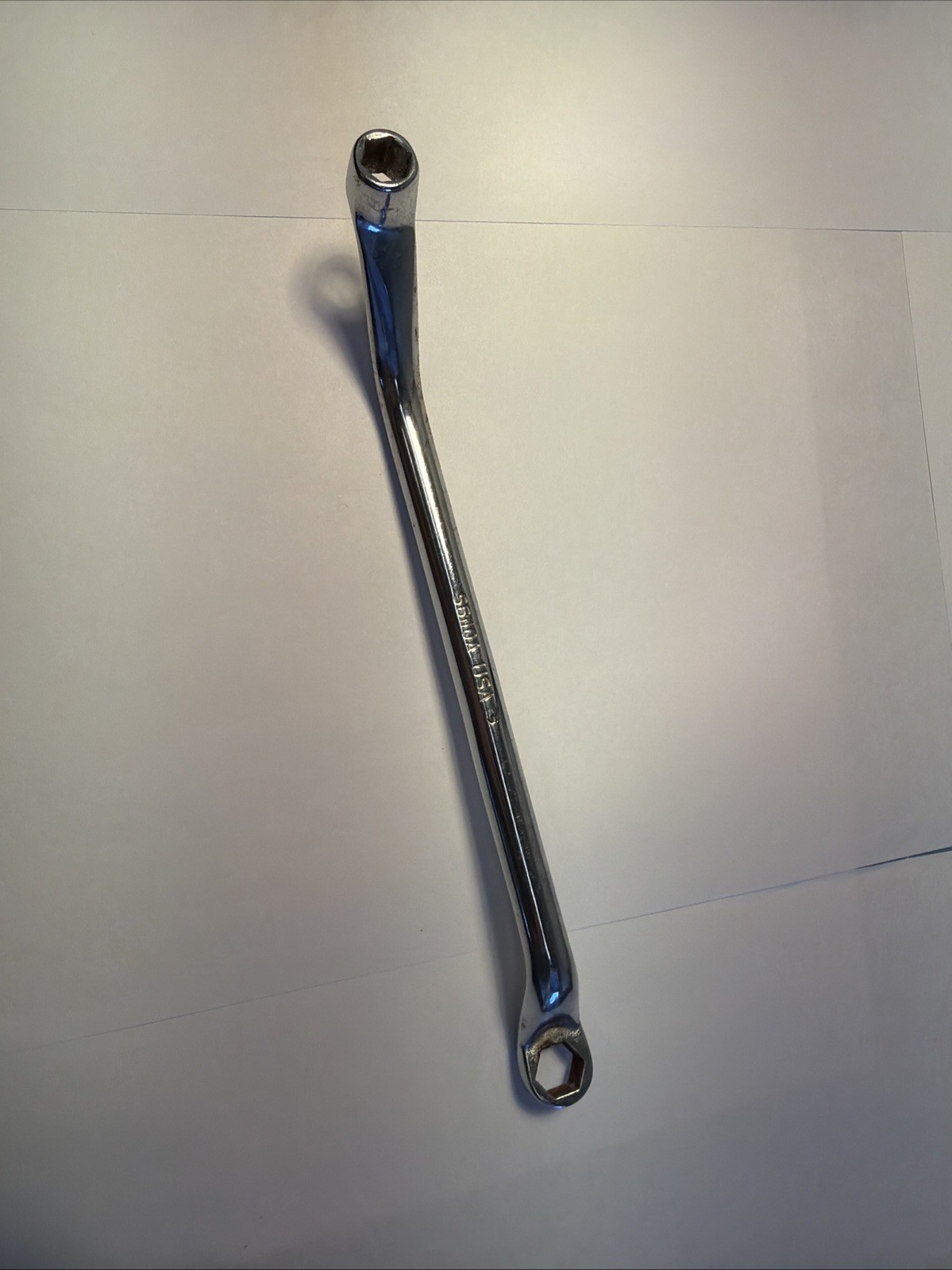 SNAP-ON 8MM X 10MM METRIC 6PT BRAKE BLEEDER WRENCH 7-9/16″ LONG #S6110A USA MADE
