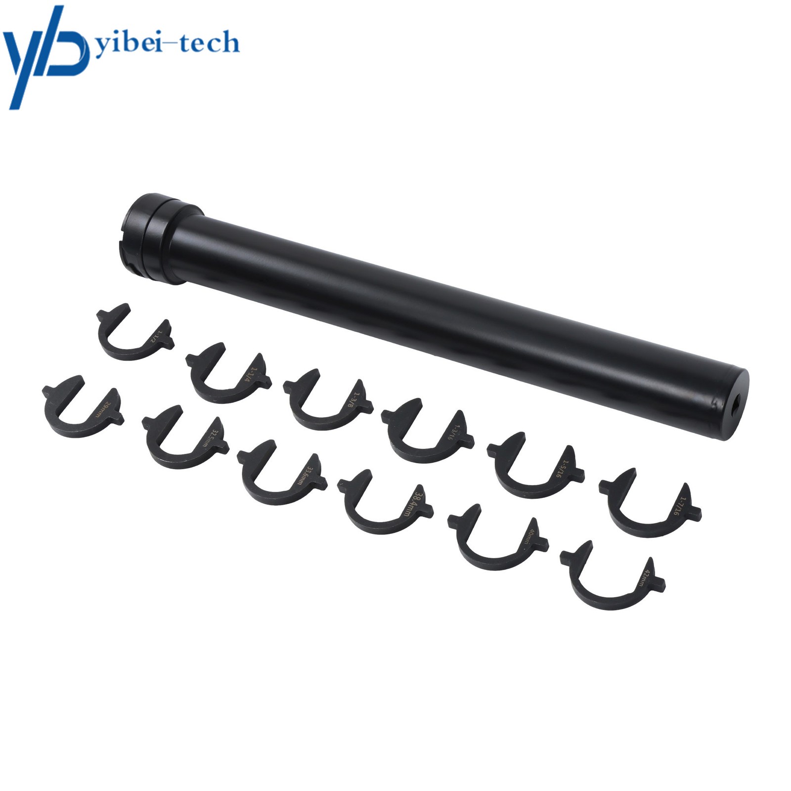 13PCS Inner Tie Rod Removal Installation Tool Set with 12 SAE & Metric Adaptors