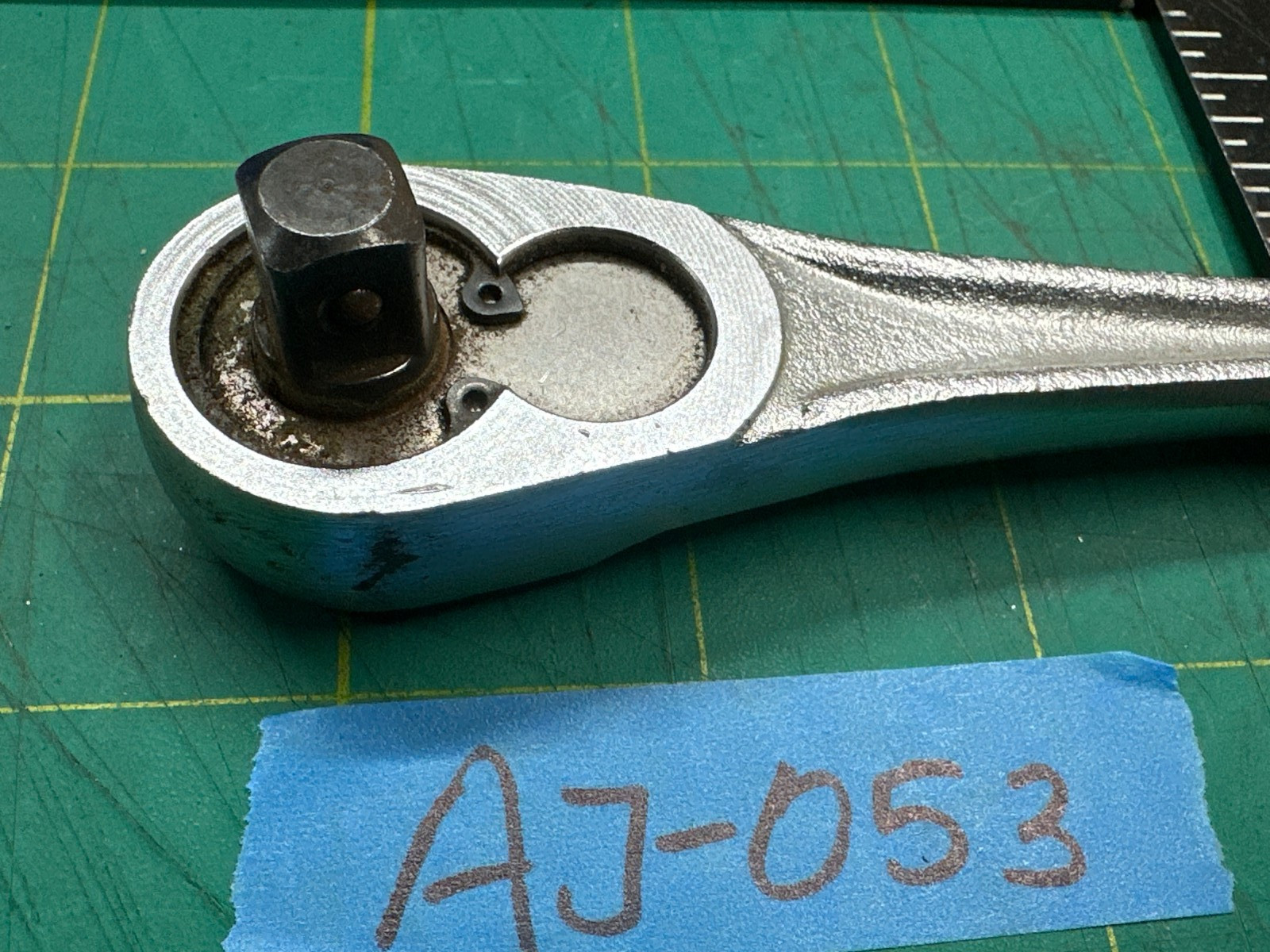 Vintage 7.25″ Craftsman VM-44811 3/8″ Drive Quick Release Ratchet Made in USA