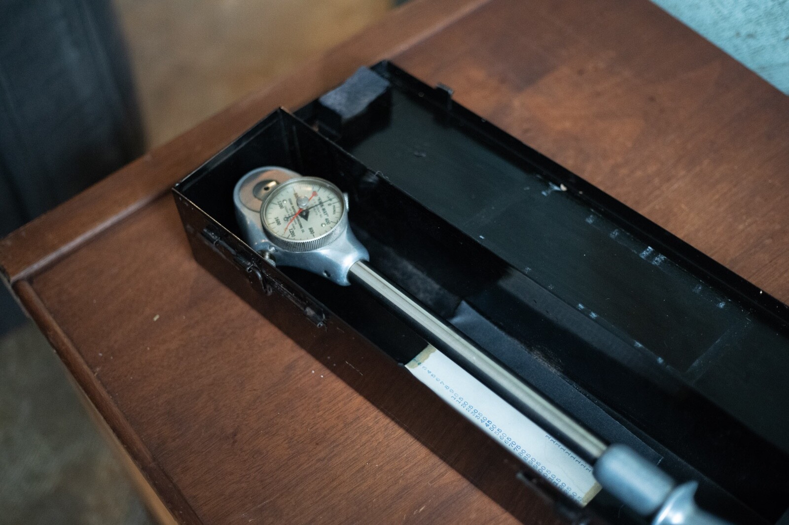 Vintage Kwik-Way Dial Torque Wrench 1600 In. Lb. 1/2″ drive -Cedar Rapids,USA