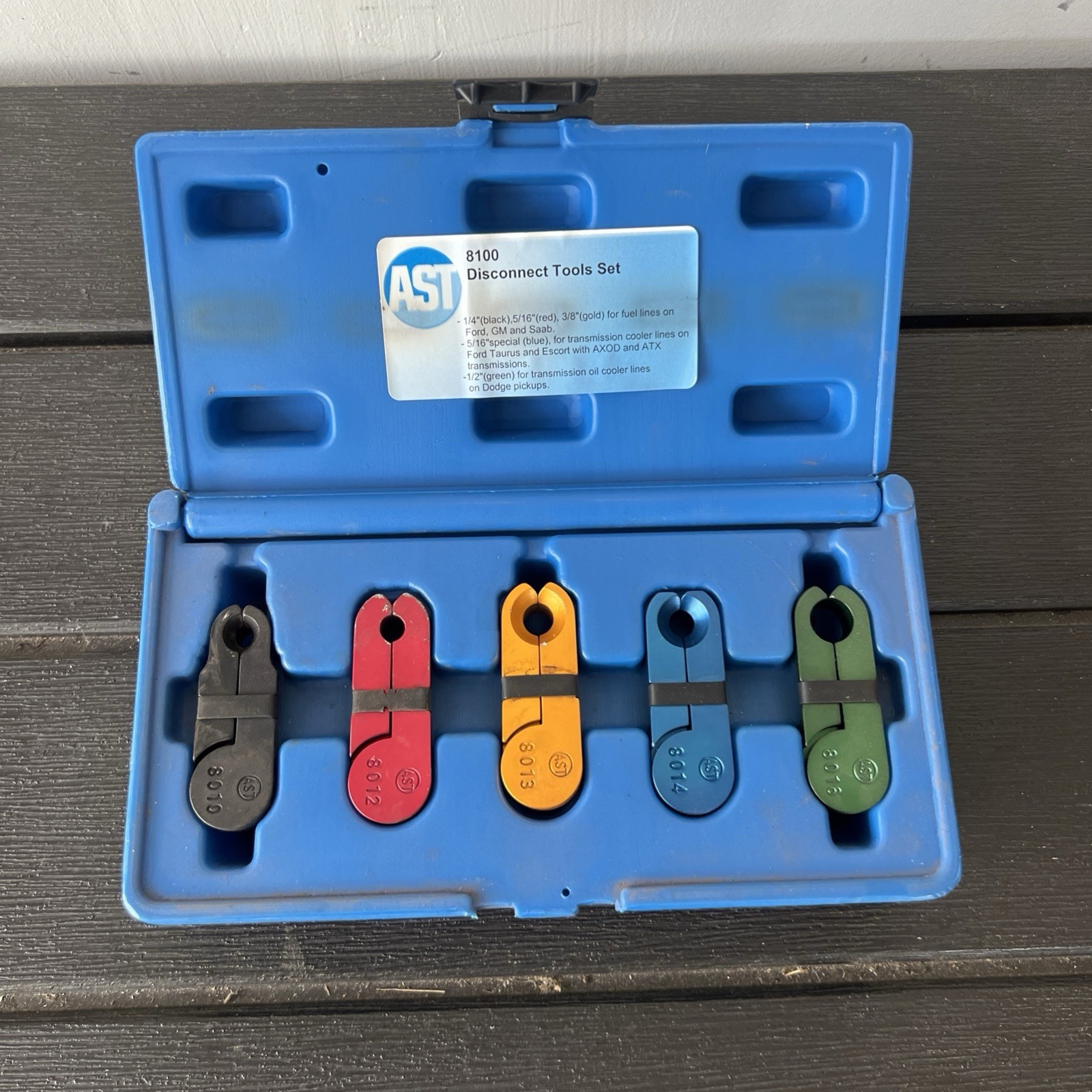 AST 5 Piece Line Disconnect Set # 8100
