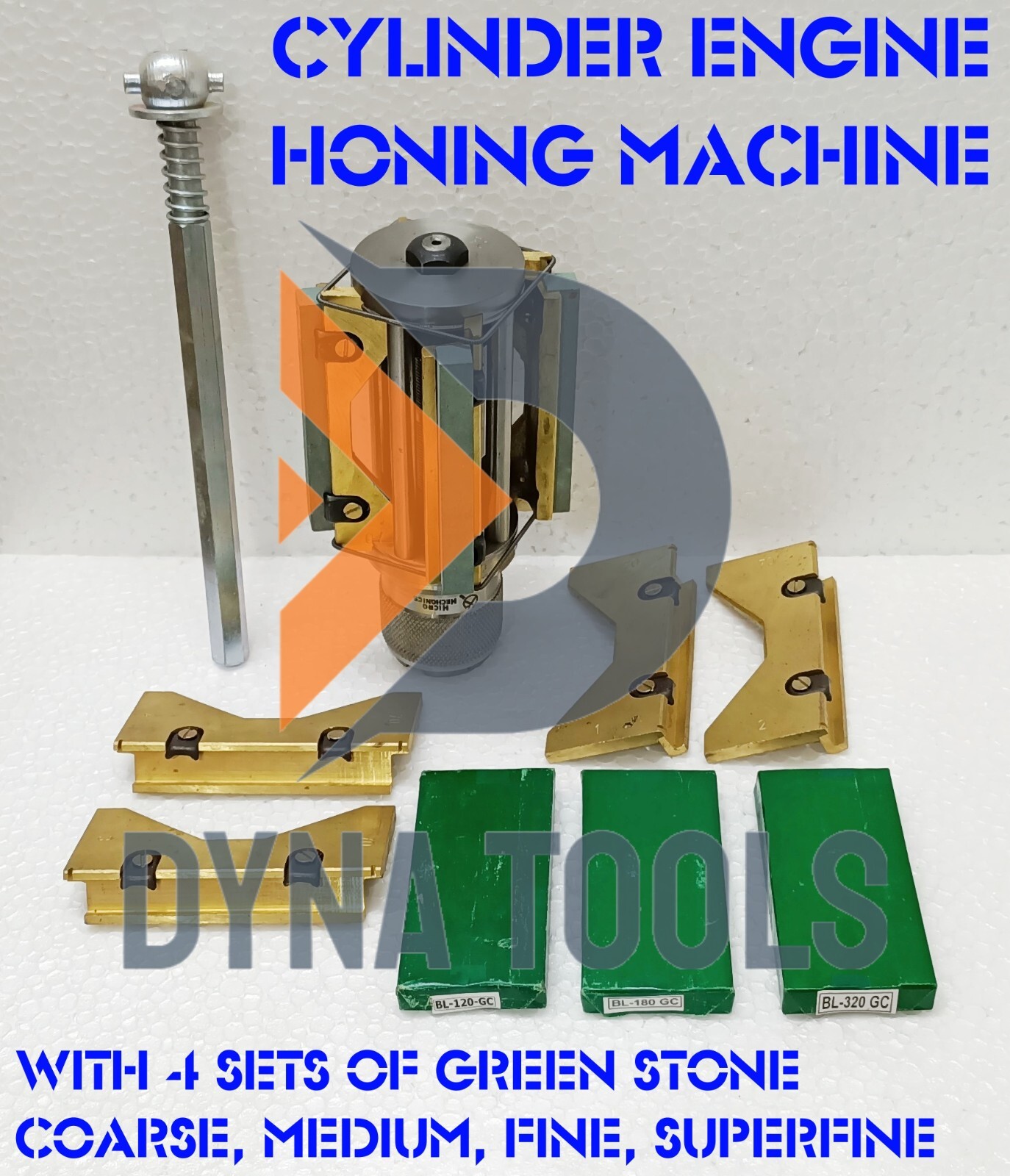 CYLINDER ENGINE HONE KIT + 4x SET GREEN HONING STONES All Sizes Available