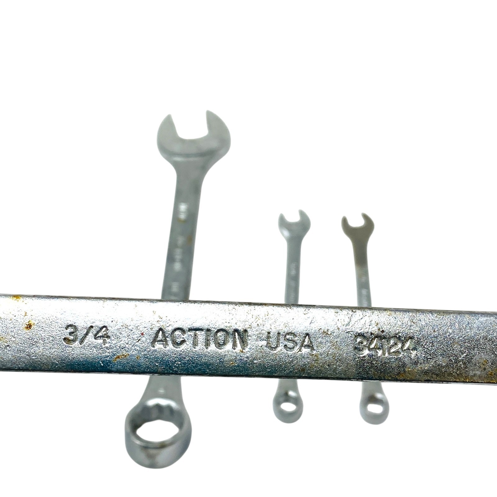 Action USA Lot SAE Combination Wrench Hand Tool Equipment Set, 4 Pcs